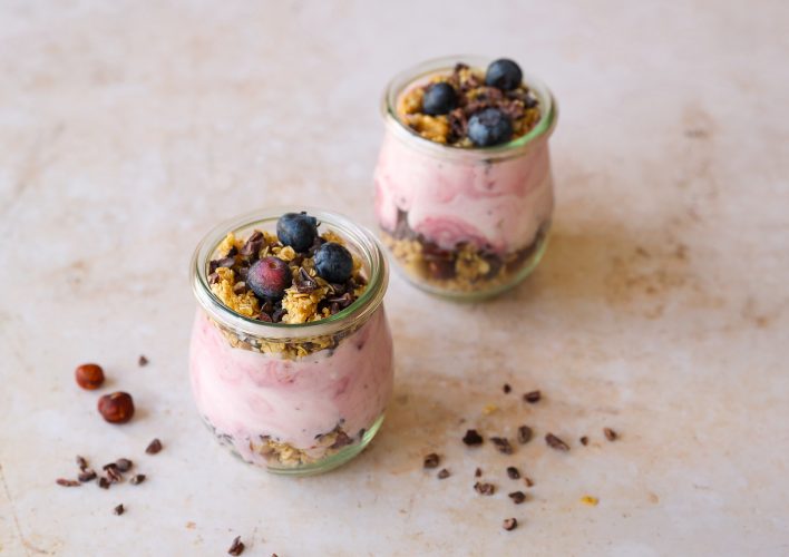 Granola con yogur