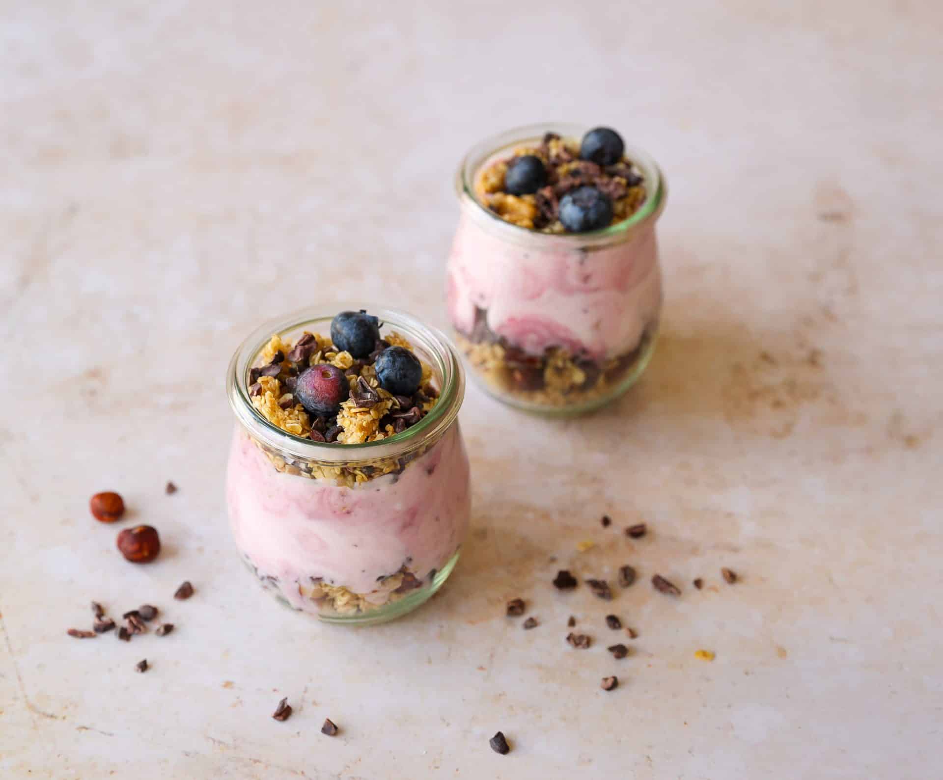 Granola con yogur