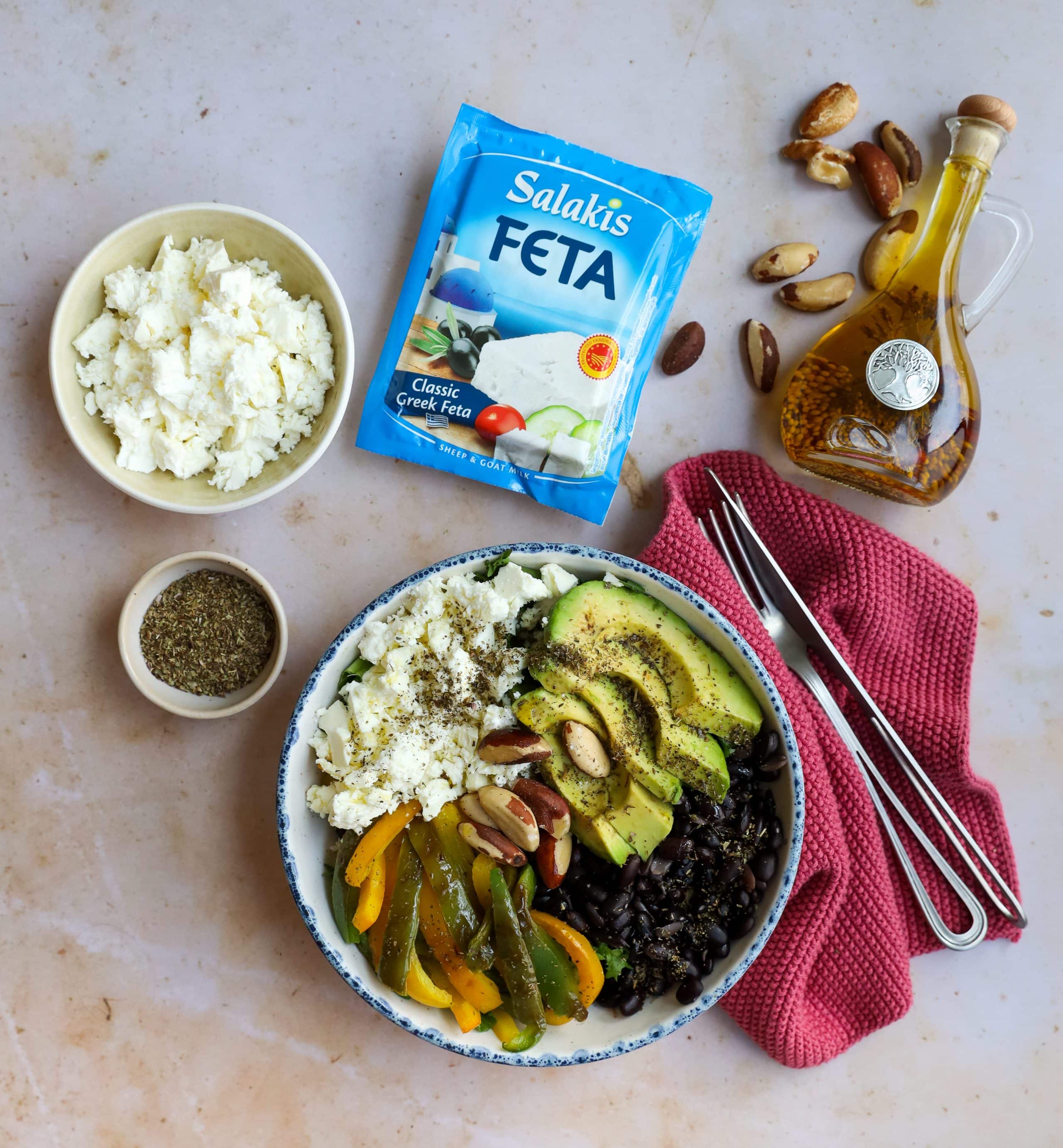 Healthy bowl con feta