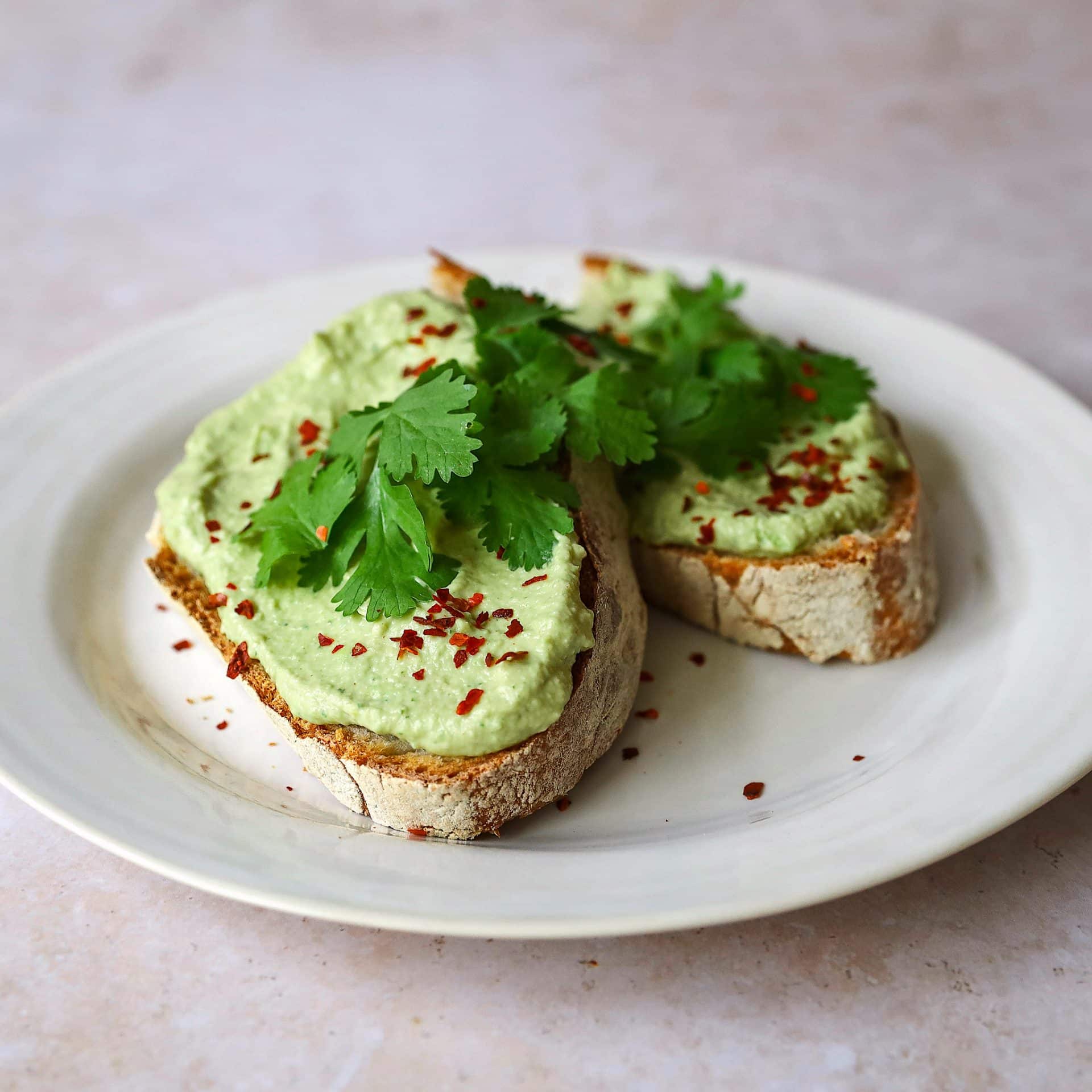Tosta de edamame