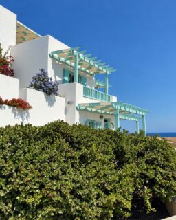 Entre blanco, azul y buganvillas, @asteriasboutiquehotel fue nuestra base en Milos 💙 
 
Situado en Pachaina, muy cerca de Pollonia, es un 
alojamiento que encaja completamente con la estética de las Cícladas. 
 
Y a la llegada nos recibieron con una botella de vino griego para empezar la estancia todavía mejor 👌🏻